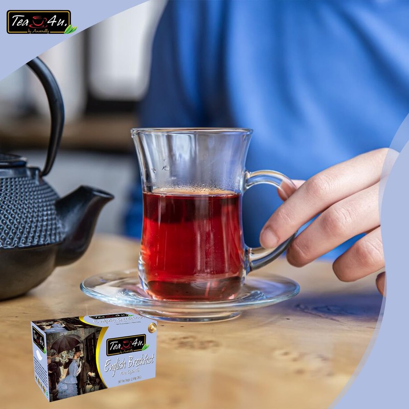 Tea4U English Breakfast Black Tea 25 Tea Bags - flavourful,