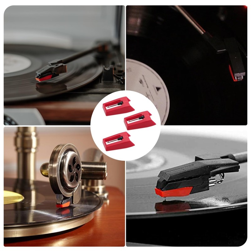 8 Pcs Record Player Needle,Turntable Replacement Durable Record Player Needles
