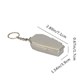 PENKOHOME Portable Ashtray Tinplate Pocket Ashtray, Mini Ash Holder with Lids for Outdoor Use Easily Bringing When Travelling and Camping