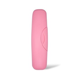 RADIUS Toothbrush Travel Case – Fits Big Brush w/Replaceable Head, Original, Flex & Scuba BPA-Free Recycled Plastic, Portable, Durable & Eco-Friendly for Home, School, Travel, Pastel Pink