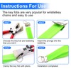 Bemaka 41Pcs Key Fob Hardware 1 Inch, Keychain Hardware Set,