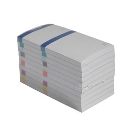 Blocs vendeurs 6,6x13,5cm double numerotage bandes couleurs assorties 100 feuillets