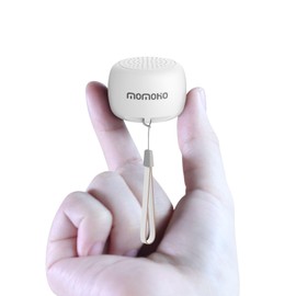 MOMOHO Mini Bluetooth Speaker - Small Size but Great Sound Quality,with Built in Mic,TWS Pairing Portable Speaker for Home/Outdoor/Travel, Smartphone, Laptop (White)