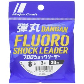 Major Craft Line Bullet Fluoro Shock Leader, DFL-2/8 lb, No. 2.0 (8 lb), 98.4 ft (30 m)
