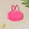 4T Little Toddler Girls Swimsuit Flamingo Tassels Bikini Two Pieces