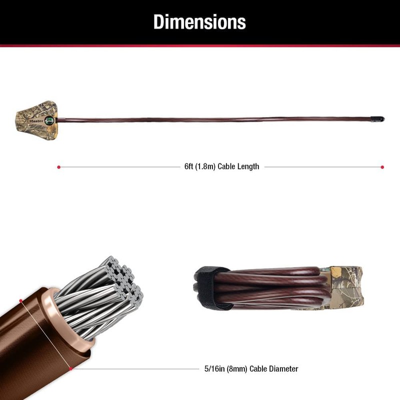 Master Lock - Python Adjustable Camouflage Cable Locks #8418KA CAMO
