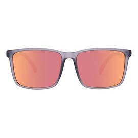 I-SEA Men's Hopper Polarized Sunglasses - Mens Sunglasses with Scratch-Resistant & Hydrophobic-Coated Lenses (Grey/Red Mirror)