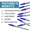 SOMCO - Pack Of 10 Blue Biro Ballpoint Pens -