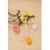 Rayher Plastic eggs, 6 cm, apricot/yellow, 4 assorted colours, pack