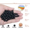 8mm Natural Matte Black Onyx Round Gemstone Frosted 100Pcs Bulk