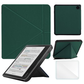 Case Compatible with Kobo Sage 8 Inch e-Reader (Model: N777 N778K, 2021 Release), Includes a Screen Protector - Premium PU Leather Cover with Auto Sleep/Wake