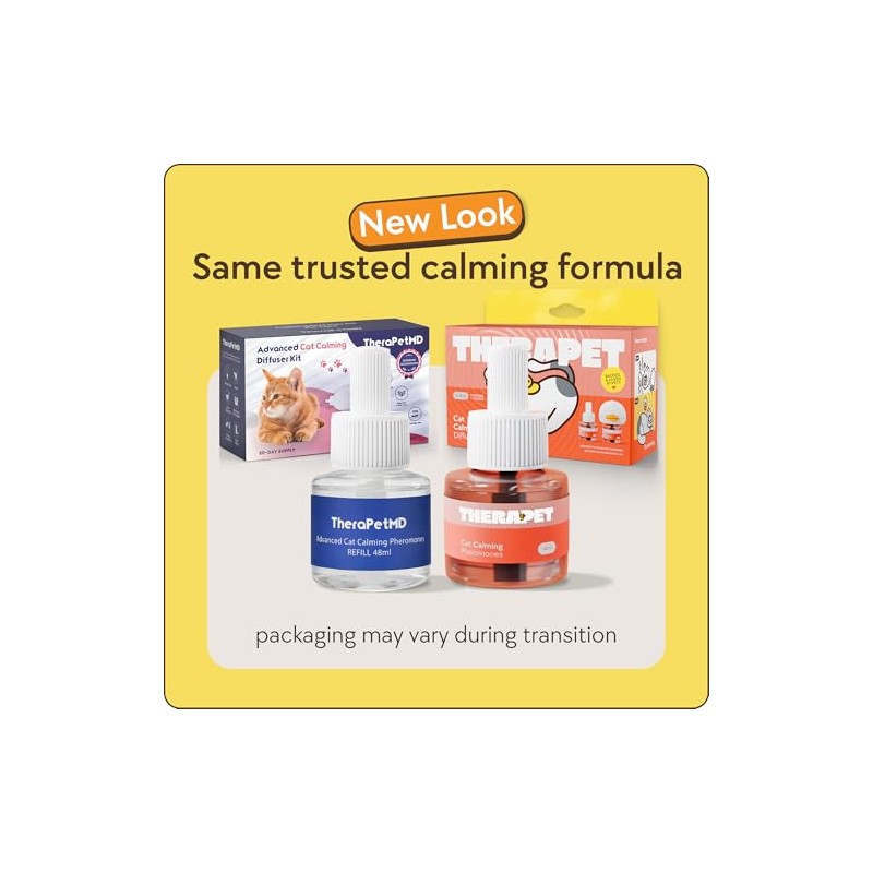 TherapetMD 2-Pack 120-Days Cat Calming Diffuser Kits - Dual-Pheromone Cat