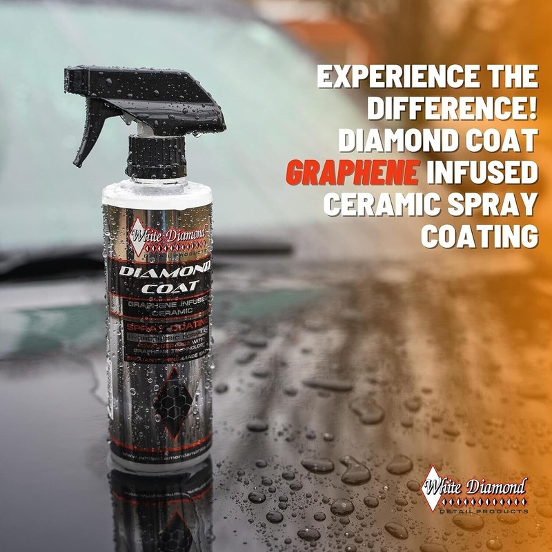 WHITE DIAMOND Diamond Coat Graphene Ceramic Spray EXTREME HYDROPHOBIC FINISH!!