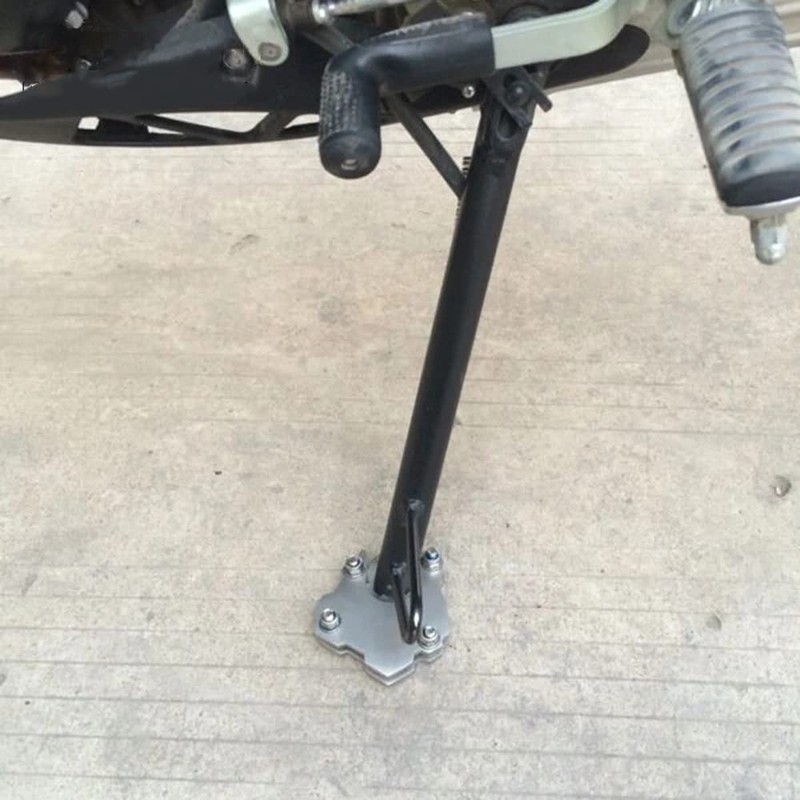 ZSADZS Universal Motorcycle Side Stand Extension Stretcher Bike Side Stand
