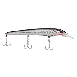 Berkley Hit Stick Fishing Lure, Black Silver, 1/3 oz, 4 1/2in | 11cm Crankbaits, Largest Rolling Action of Any Berkley Hard Bait, Equipped with Sharp Fusion19 Hook