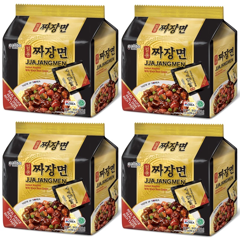 PALDO FUN & YUM Jjajangmen Chajang Noodle No MSG 16-pack,