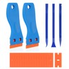 CPROSP 2 Plastic Scrapers with 100 Plastic Blades, Plastic Scraper