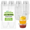 biocean Plastic Portion Cups with Lids (2oz-150CT) Jello Shot Cups