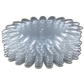 Beauties Factory 10 x Clear Color Display Practice Nail Tip Wheel