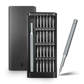 24-in-1 Professional Precision Screwdriver Set, Small Magnetic Screwdriver Sets for Fixing Electronics, Mini Tool Kits for Computer Repair, Phone, Watch, Laptop, PCs, Eyeglass- Alloy Tool Steel