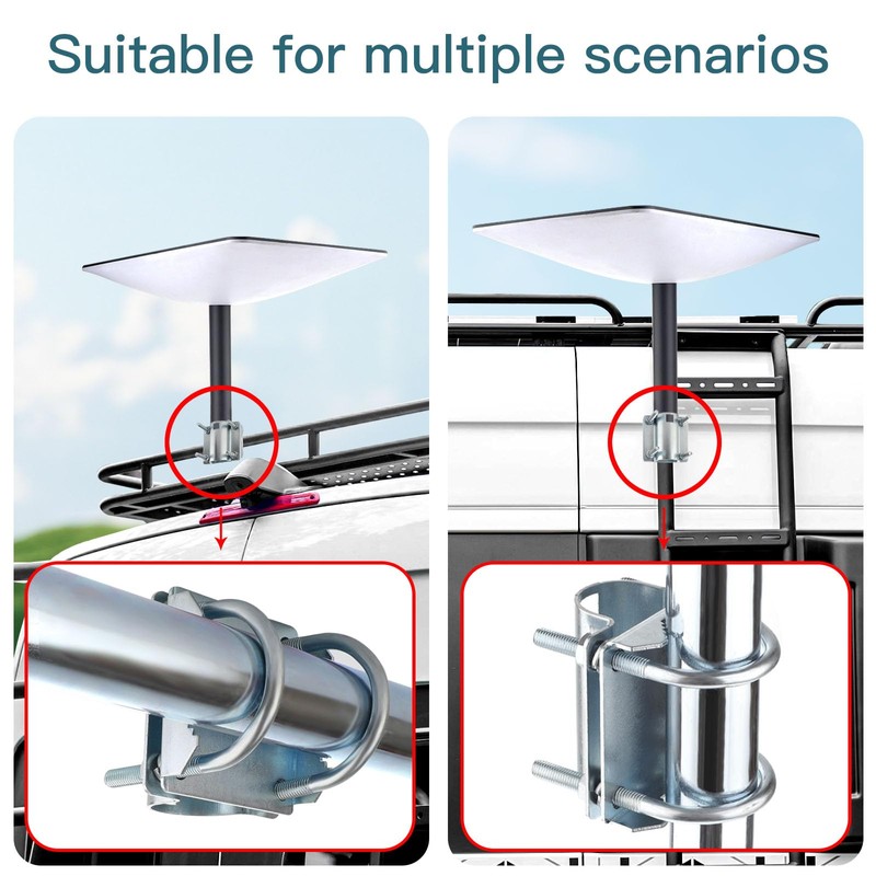 for Gen2 Starlink RV Mount,Heavy Duty Stainless Steel Mouting Kits