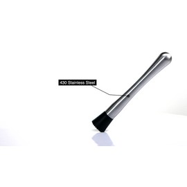 Zulay Kitchen (8 inch) Stainless Steel Muddler for Cocktails