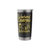 Weekend Camping Warrior Tent Minimalistic Stainless Steel Insulated Tumbler