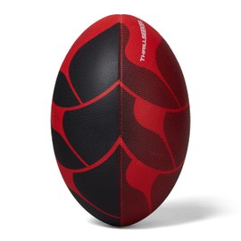 Canterbury Thrillseeker Play Rugby Ball, Black/Red, 5