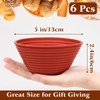 Webake 5 Inch Silicone Mini Banneton Bread Proofing Basket, 6Pcs
