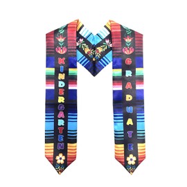QEOPES Kids Graduation Stole Sash,Mexican Kindergarten Graduation Stole with Flowers,Mexico Serape Sash Gifts for Child