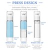 TUZAZO 6 Pack 3.4OZ/100ML Airless Pump Bottles, Clear Plastic Travel