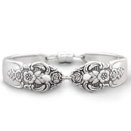 Small Distinction 1951 Spoon Bracelet for Women - Antique Jewelry for Women Vintage - Silverware Gifts Unique