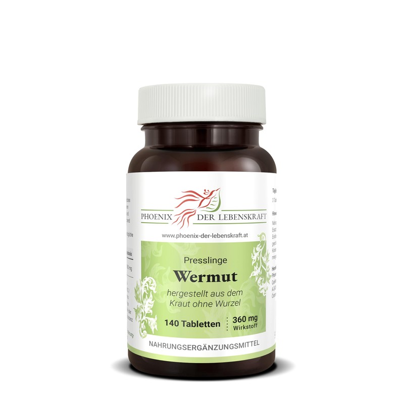 Wormwood Tablets, 600 mg Active Ingredient (Artemisia Absinthium, Bitter Mugwort),