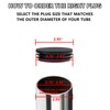 Qjaiune 76mm/3 inch Round Plastic Plugs Black, Pipe Tubing End