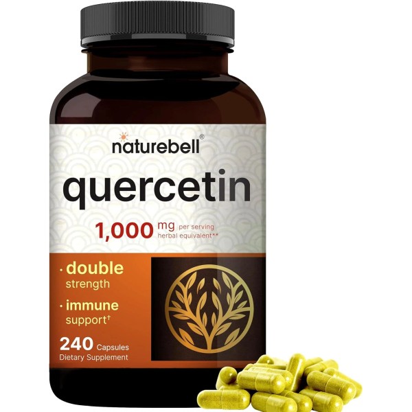 Quercetin 240 Count 1000Mg Immune Support Supplement Non Gmo Soy