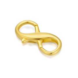10K Gold Jewelry Clasp Necklace Extender Clasp Bracelet Extension Connector for DIY Necklace Bracelet Anklet Jewelry Making (Style 11)