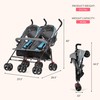 Dream On Me Volgo Twin Baby Stroller, Lightweight Side-by-Side Double