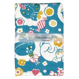 YamamotoJin Shoten (YamamotoJin) Double Gauze Hand Towel, Afternoon Cat (5012), Made in Japan
