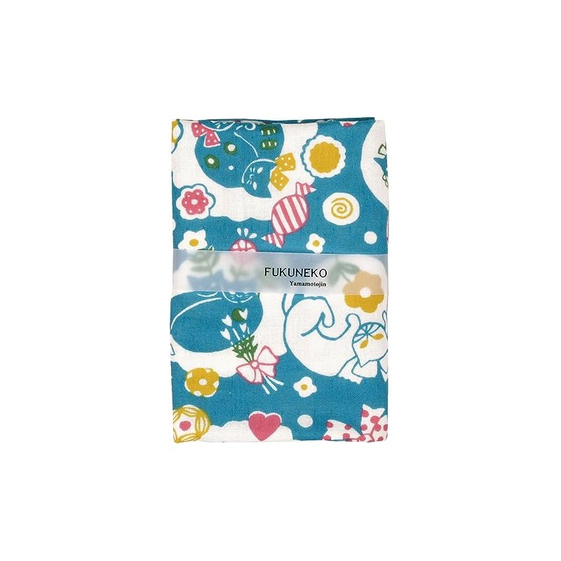 YamamotoJin Shoten (YamamotoJin) Double Gauze Hand Towel, Afternoon Cat (5012),