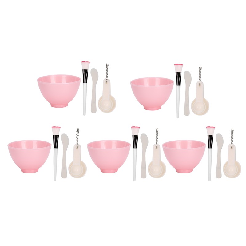 5 Set Household Facial Mask DIY Tool Kit Mask Bowl