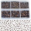8000pcs Hotfix Rhinestones Flatback,Rhinestones for Crafts Clothes Mixed 6 Sizes,