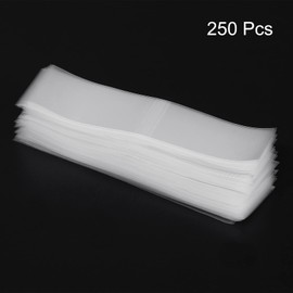 PATIKIL 130x35mm Perforated Shrink Bands, 250 Pack PVC Heat Shrink Wrap Band Fits Cap Diameter 3.03 to 3.19 Inch for Jars Cans, Clear