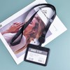 2 Pieces ID Card Holder with Lanyard for Office, Hard