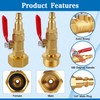 FANOVO RV Winterize Blowout Adapters, 3/4'' GHT Male & Female