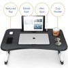 Clara Clark Reading Pillow with Portable Lap Desk for laptop
