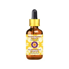 Deve Herbes Pure Sweet Wormwood Essential Oil with Glass Dropper 30ml (1 oz)