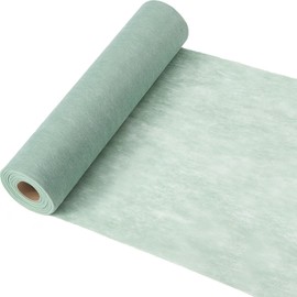 Non-Woven Table Runner Eucalyptus Green 30 cm x 25 m - Decorative Table Runner on Roll for Wedding, Christening, Confirmation, Birthday & Garden Party