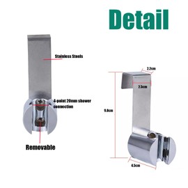 Bidet Sprayer Holder Toilet Bathroom Attachment Hanging Bracket for Handheld Shower Wand, Diaper Sprayer,Stainless Steel Holder for Hand Shower Toilet Bidet Sprayer