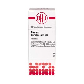 DHU Barium Carbonicum D6 Tablets, Pack of 80 Tablets