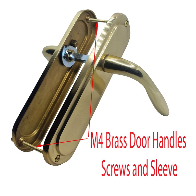 Universal Hardware 20 Pack M4 Door Handle Screws Brass with